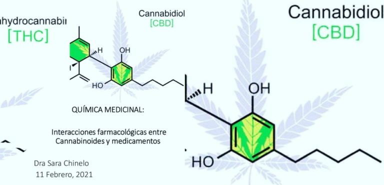 Interacciones farmacológicas del cannabis con medicamentos